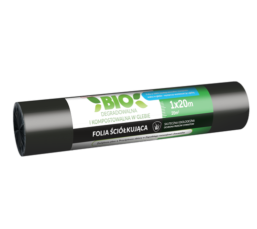 Mulčēšanas plēve BIO 1.2x500m, 15 microni