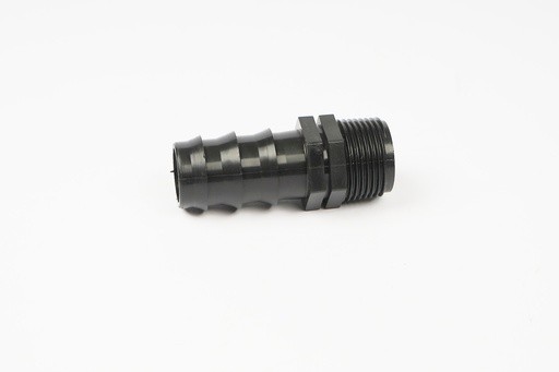 LDPE caurulei pāreja 20mm x 3/4" F melna