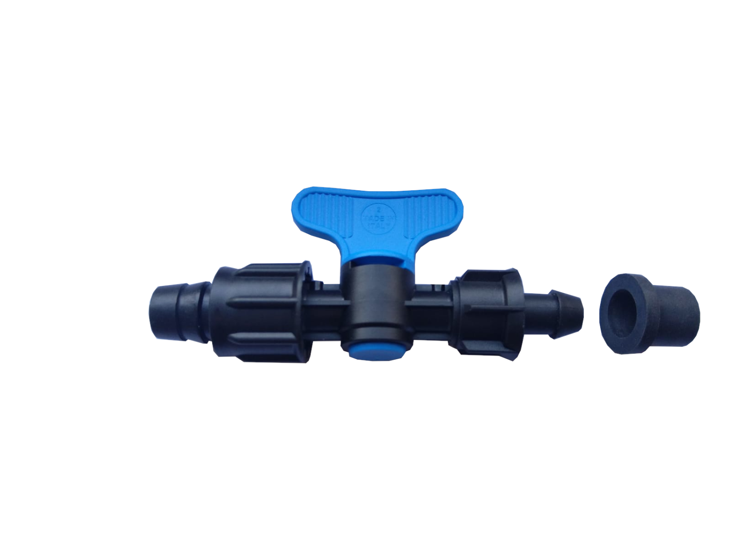 T-tape 16mm savienotājuzgalis ar krānu