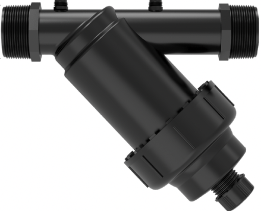 Filtrs disku 1 1/4" plastmasas korpusā vidējs