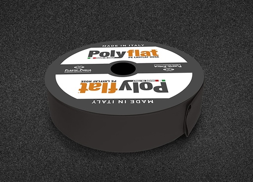Layflat-Polyflat caurule 4" melna 105mm TEK.METRI