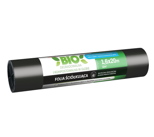 Mulčēšanas plēve BIO 1.6x20m