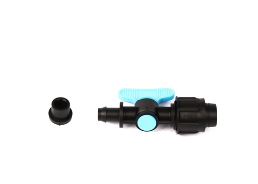 T-tape 22mm savienotājuzgalis ar krānu